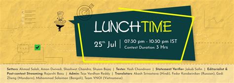 Image result for CodeChef Lunchtime