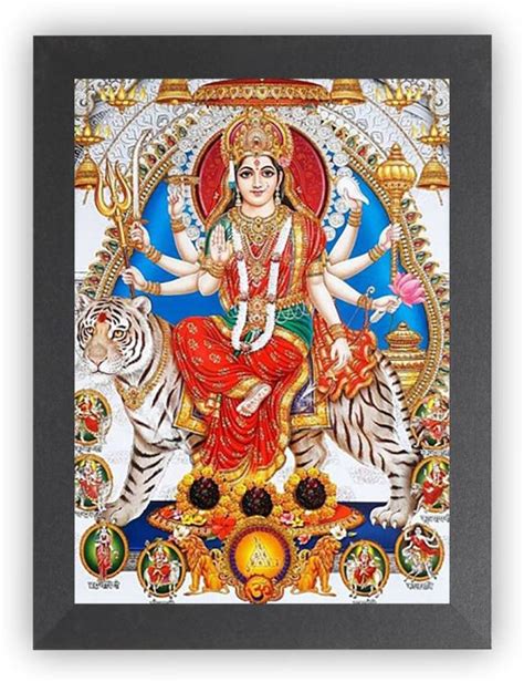DECORPRINT DESIGN Durga Maa Nav Roop Photo Frame,Durga Maa Photo Frame ...