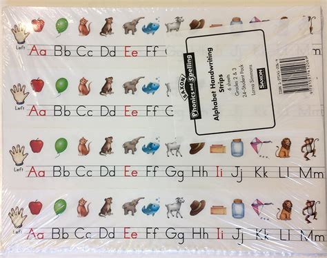 Buy Phonics & Spelling 2: 24 Student Alphabet Handwriting Set (Saxon ...