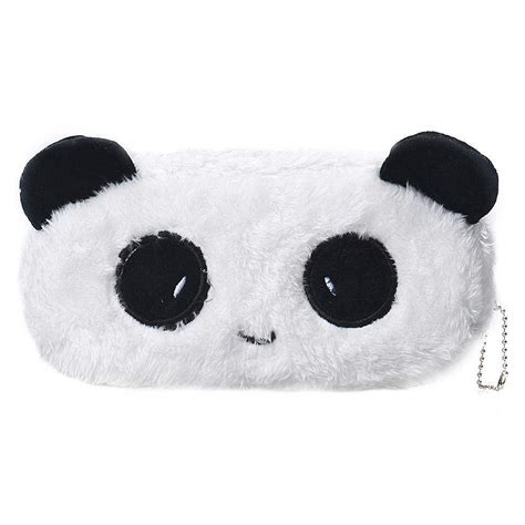 Mist Plush Fur Panda Pencil Pouch Soft Toys for Children, Kids Favorite ...