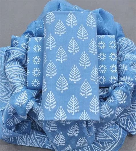 Cotton Suit With Chiffon Dupatta – tanchui