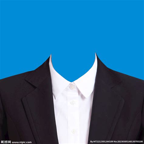 证件照西装领带衣服素材设计图__图片素材_其他_设计图库_昵图网nipic.com
