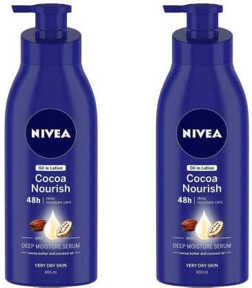 NIVEA Cocoa Nourish Body Lotion (400 ml) SET OF 2 - Price in India, Buy ...