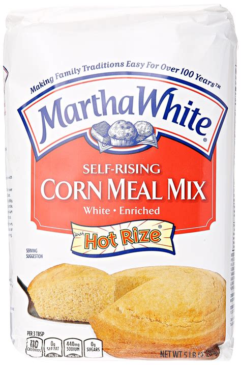 Smuckers Martha White Self-Rising Corn Meal Mix 5 lb - Enriched White ...