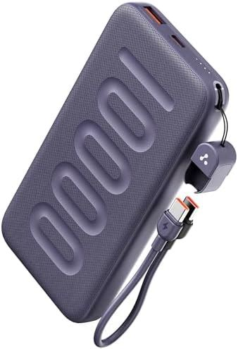 Ambrane 10000mAh Slim & Compact Powerbank with in-Build Type C Cable ...