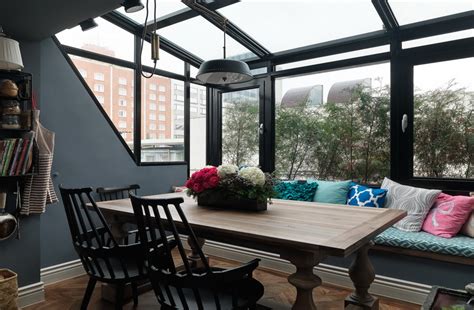 135平米房子阳台卡座沙发装潢设计图_别墅设计图