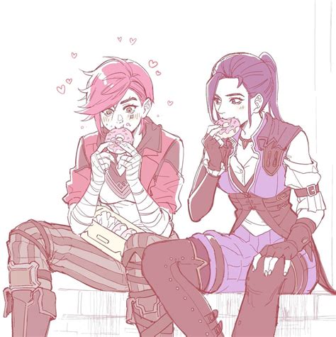 caitlyn, vi, arcane vi, and arcane caitlyn (league of legends and 1 ...