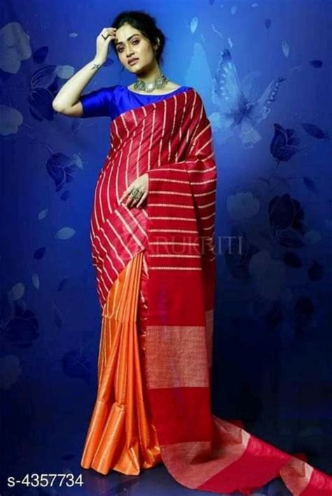Designer Cotton Silk Sarees Online - Buy Pure Cotton Sarees New ...