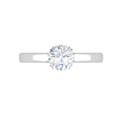 Jewelove™ J VS / Women's Band only 1 Carat Solitaire Platinum Ring JL ...