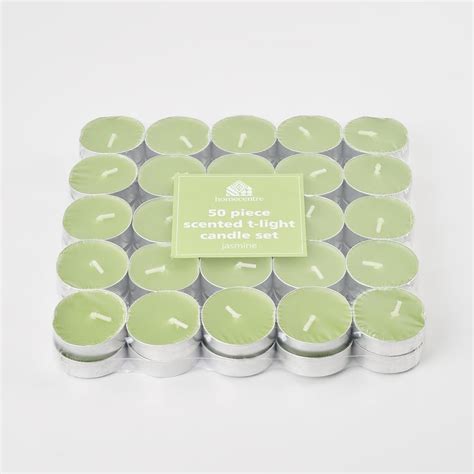 Buy Luminescent Set of 50 Jasmine Scented T-Light Candles from Home ...