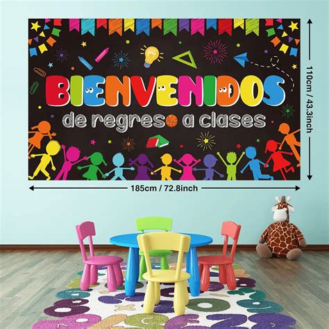 Gran Español Bienvenido Volver a la Escuela Banner: Chile | Ubuy