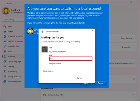 Change Local Account to Microsoft Account 的图像结果