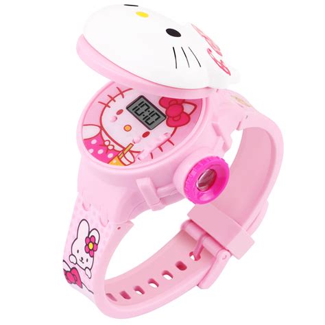 Matrix Hello Kitty 3D Heads Up 6 Image Projector Watch for Kids ...