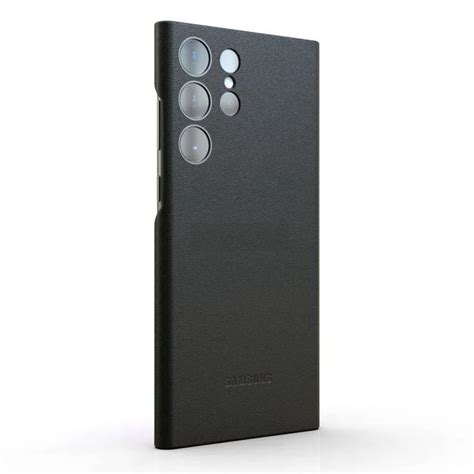 Samsung Galaxy S22 Ultra Super Slim Vegan Leather Case with Logo and S ...
