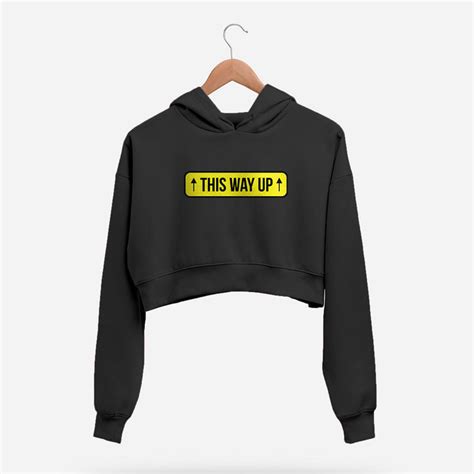 This Way Up Crop Hoodie – Fully Filmy