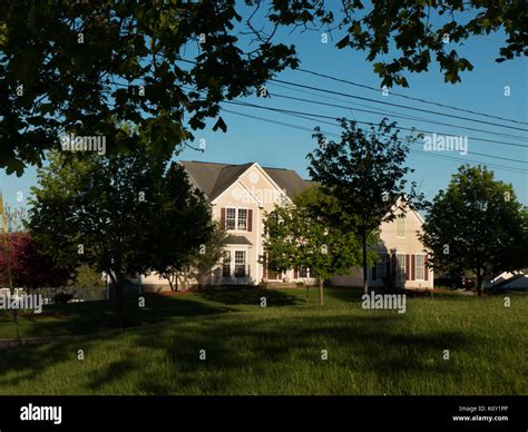 Upper middle-class home in Fairport NY Stock Photo - Alamy