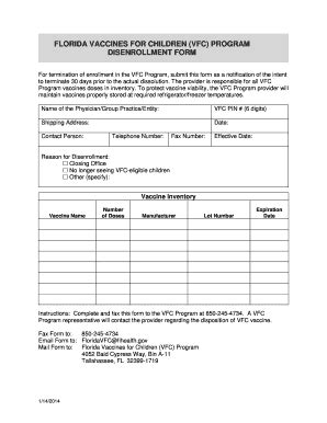 Fillable Online VFC Operations Guide: Module 6 - Vaccine Management ...