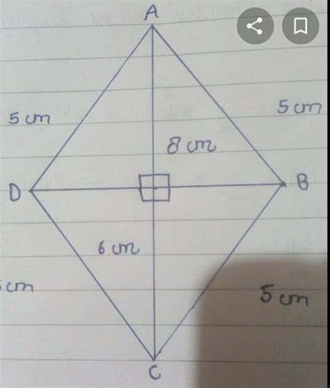 6. Draw two line segments 8 cm and 6 cm long such that they bisect each ...