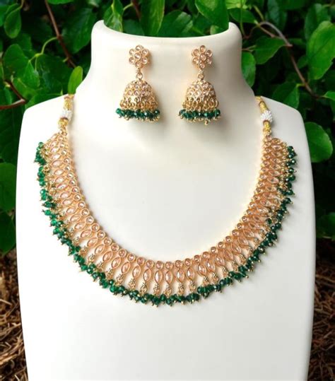 Brass Kundan Necklace Set Manufacturer & Supplier from Mumbai India