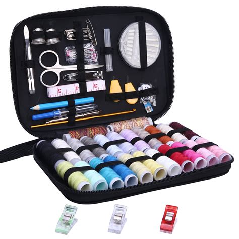 JKtown Sewing Kit, Over 100 Portable Basic Accessories, 24 Color Spools ...