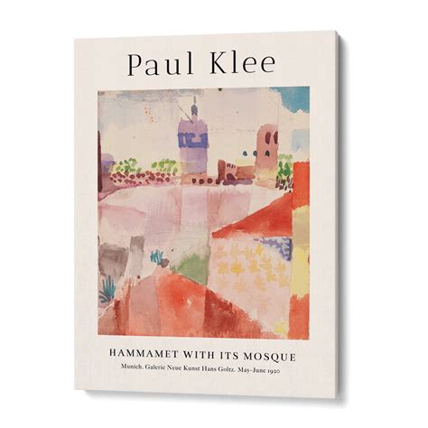 Hammamet With Its Mosque By Paul Klee Canvas Painting – Nook At You