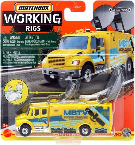 Brandclub - Matchbox Freightliner M2 106 Satellite Truck, [Yellow ...