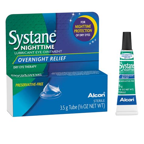 Systane Dry Eye Care Nighttime Lubricant Eye Ointment, 3.5 g - Walmart ...