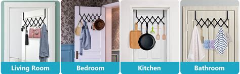 JMAM Expandable Stainless Steel Over The Door Hanger | Home Essential ...