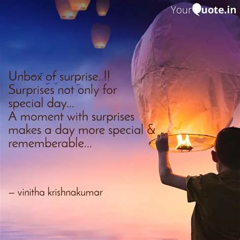 Unbox of surprise..!! Sur... | Quotes & Writings by vinitha ...