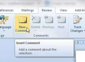 Image result for Word Insert Comment