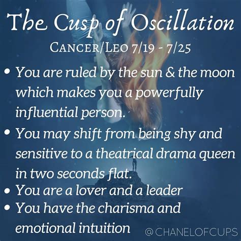 Cancer leo cusp the cusp of oscillation – Artofit