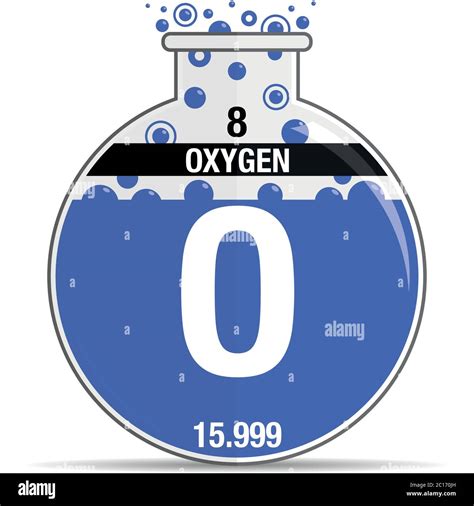 Oxygen Symbol Periodic Table Premium Vector | Oxygen Chemical Element