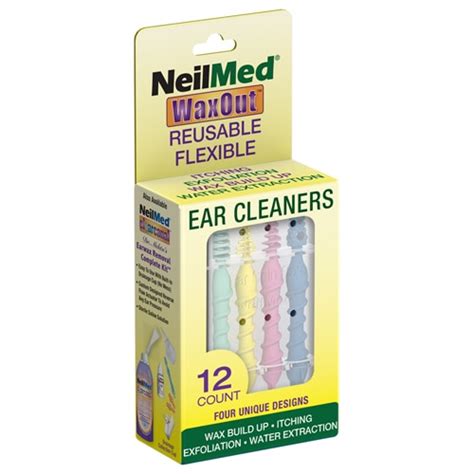 NeilMed WaxOut Reusable Ear Cleaners -- 12 Sticks - Vitacost