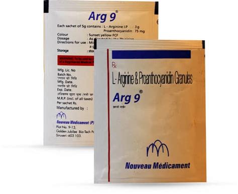 Arg 9 Sachet Of 5gm Granules: Uses, Side Effects, Price & Dosage ...