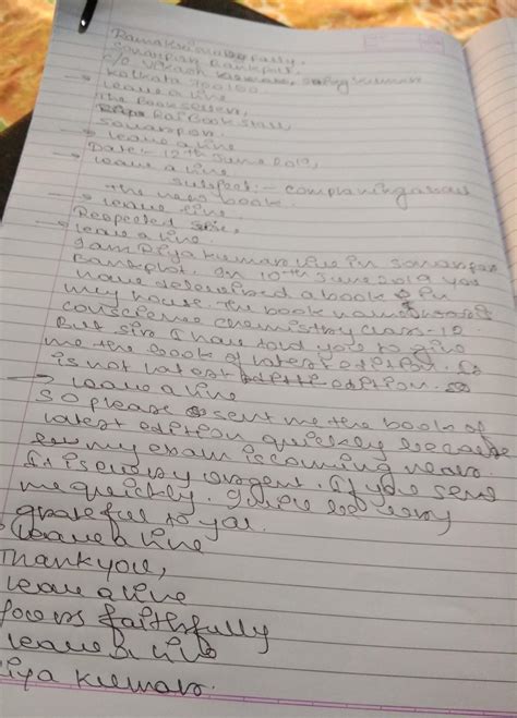 Write a letter to a bookseller complaining that the books sent by him ...