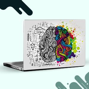 PIXELARTZ Laptop Skin Left & Right Brain Anatomy HD Quality 15.6 Inches ...