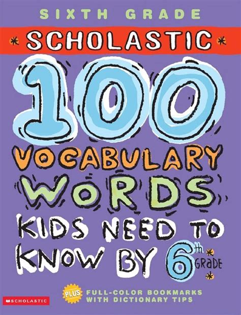 Vocabulary Words Kids Need to Know - Sixth Grade (Scholastic 100 ...