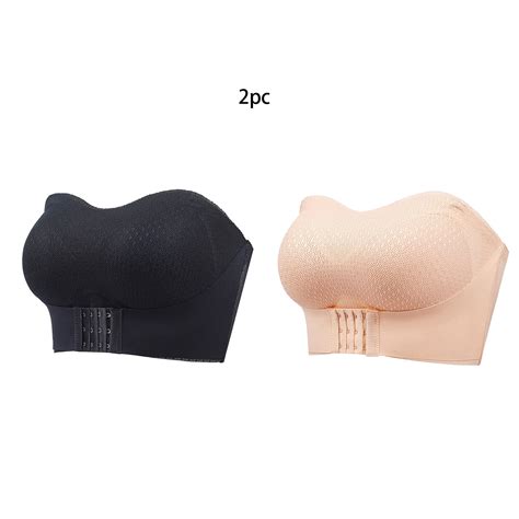 BVOFAR Breathable Non-Slip Strapless Bra for Women No Underwire Plus ...