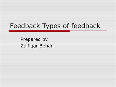 Image result for Different Types of Feedback