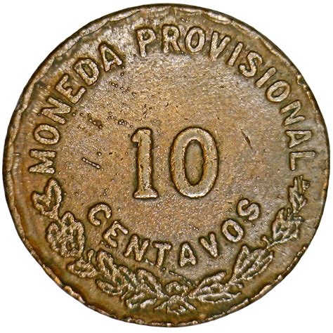 Examples of 10 Centavos (Provisional Government; Low Relief with Long ...