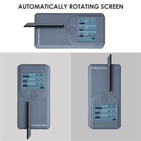 DP-404 Tint Meter Portable Window Tint Meter Automatic Rotating Screen ...