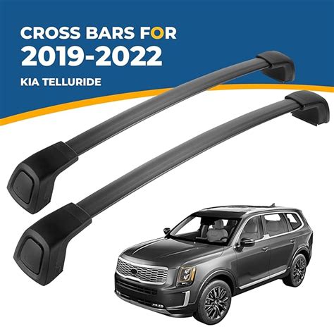 Buy BougeRV Lockable Roof Rack Cross Bars for Kia Telluride 2019-2022 ...
