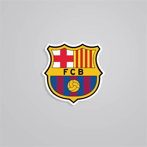 FC Barcelona Emblem Sports Sticker - Show Your Passion with Iconic Team ...