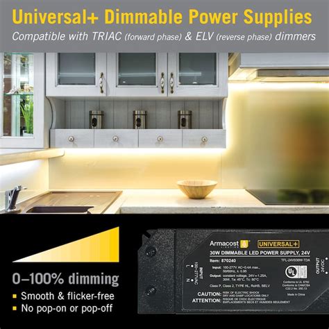 Armacost Lighting ETL Listed Black LED Driver for Under Cabinet ...