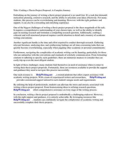 Image result for Thesis Proposal Example