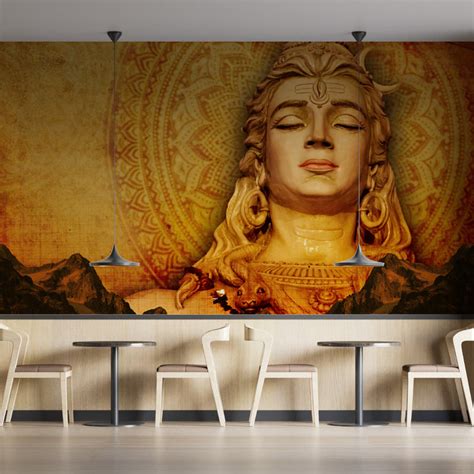 Lord Shiva in Mountains Wallpaper – Myindianthings