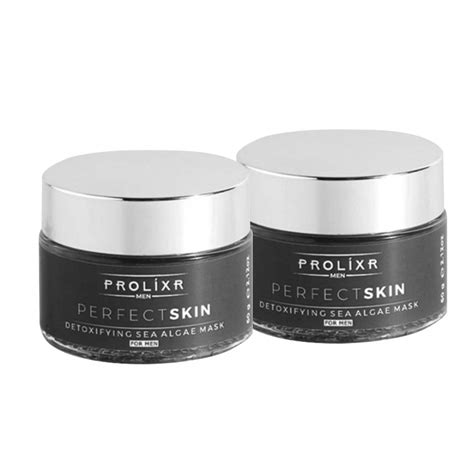 Buy Prolixr Men Detoxifying Sea Algae Face Mask (Twin Pack, 120 Gm ...