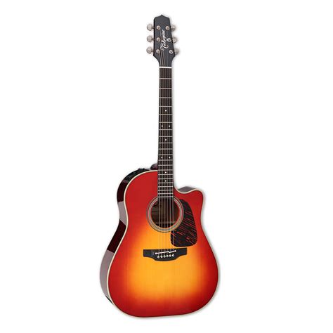 Buy Takamine Dreadnought Acoustic-Electric Guitar With Case, Gloss ...