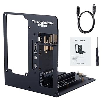 Maskedfish Aluminium EGPU Enclosure Thunderbolt 3/4 USB4 40GBps Pd 85W ...