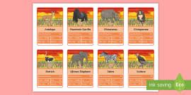 Animal Predators Top Trumps Printable Card Game - Twinkl